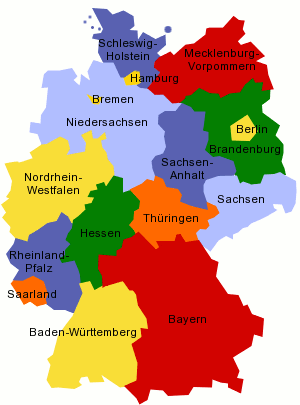 Los estados federales de Alemania - Deutschland